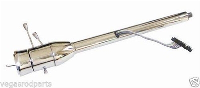 Chrome Steering Column FLOOR SHIFT UNIVERSAL 28 INCH