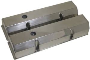 GM Fabricated Flat Top Valve Covers satin Aluminum