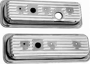 Chrome Steel Center Bolt Valve Covers Baffled Chevy V6 4.3L 6 cy chevy chevrolet