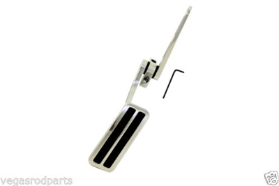 Billet polished Aluminum Gas throttle gm ford chevy mopar Pedal universal fire wall mount