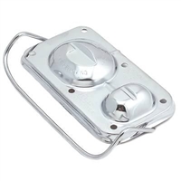 GM Chevy Master Cylinder Cover with Bail Brake Cap bendix chrome