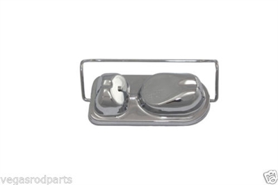 Chrome Master Cylinder Cover Ford,GM, Chevy, Brake Cap bendix