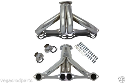 Small Block Chevy Headers Ceramic coated block huggers