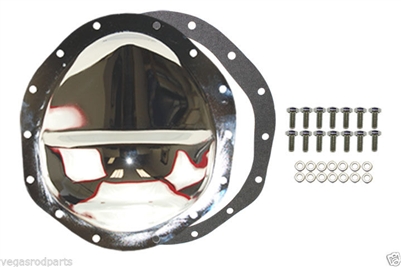 GM Differential Cover Steel Chrome GM 9.5" Kit GMC rear 14 bolt 9.5 ring diff truck