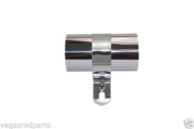 Chrome Plated Universal Coil Cover Horizontal Mount and bracket ignition
