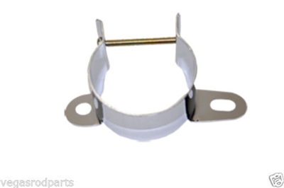 Coil Bracket Steel Chrome Canister-Style GM-Style Vertical Mount
