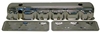 Chevy Chrome Steel Straight 6 Valve Cover Side Plate 194 230 250 Chevrolet set
