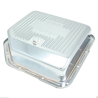 hevy 350 deep Chrome Transmission Pan with drain plug turbo