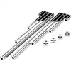 Polished aluminum ball milled spark plug wire loom set ford chevy up 9.5 wires