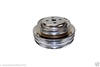 Water Pump Pulley V-Belt 3-Groove, Steel Chrome Ford 289 302 1964 -1973 smog