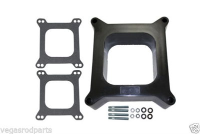 2 " inch OPEN PHENOLIC CARBURETOR SPACER 4BBL HOLLEY CHEVY FORD 350