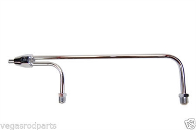 Chrome Steel Holly Fuel Line Universal