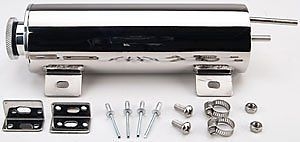 3x10" Stainless radiator over flow tank reservoir radiator spit puke tank can