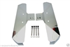 Exhaust Chrome steel Manifold Covers Set Chevy ram horns header