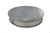 CHEVY FORD MOPAR 14" ROUND POLISHED ALUMINUM AIR CLEANER SMOOTh flat base