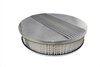 CHEVY FORD MOPAR 14" ROUND POLISHED ALUMINUM AIR CLEANER - RETRO FINNED