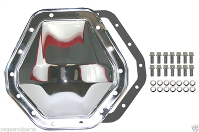1973-07 CHEVY/GMC TRUCK CHROME STEEL REAR DIFFERENTIAL COVER - 14 BOLT W/ 10.5" RING GEAR