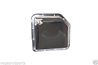 Automatic Transmission Oil Pan TH 350 chevy turbo chrome steel smooth with plug