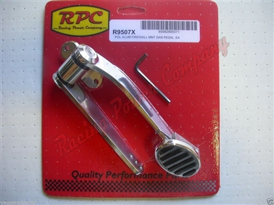 Billet polished Aluminum Gas throttle gm ford chevy mopar Pedal universal fire