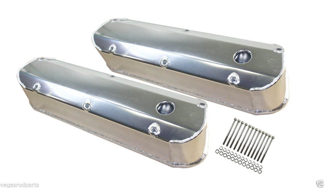 Fabricated Aluminum TALL Valve Covers Small Block Ford 289 302 351W V8