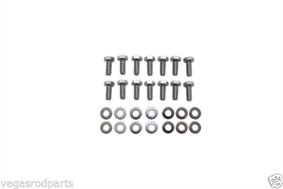 Chrome Transmission Pan Bolts Hex Head 350 400 700 c 4 c 6 chevy GM Ford Dodge