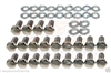 Engine Oil Pan Bolt Kit Ford 68-89 302 351C 351M 351W 400 V8 chrome plated