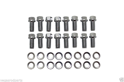 Header Fasteners Bolts Hex Head Stainless Chevy big block gm 396 454
