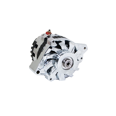 GM SBC BBC CS-130 Style Chrome 160 Amp 1 Wire Alternator Chevy V belt single