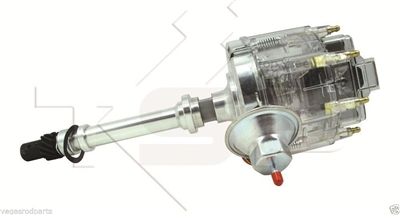 HEI Chevy GM Distributor 65K Big Block Small Block chevrolet coil CLEAR cap