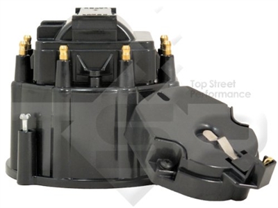 Small Big Block Chevy GM HEI Distributor BLACK Cap and Rotor kit 327 305 350 454