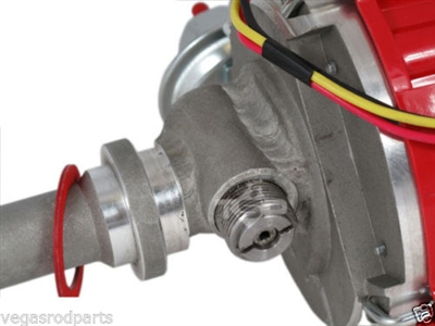 SBC CORVETTE TACH DRIVE 350 383 HEI DISTRIBUTOR RED cCap