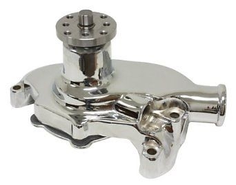 Small Block Chevrolet Chromed aluminum high flow short water pump 327 350 400